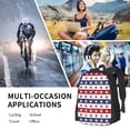 thumbnail image 6 of DouZhe Lightweight Backpack, Patriotic Red White Stars Usa Flag Prints Travel Outdoor Hiking Bag School Bookbag Casual Daypack Backpacks for Women Men, 6 of 7