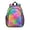 Geometric Wave Blue, variant on Geometric Triangle Beige Pattern Backpack for School, Cute School Bag with Adjustable Shoulder Straps and Padded Back, 15"x11.42"x5.5"