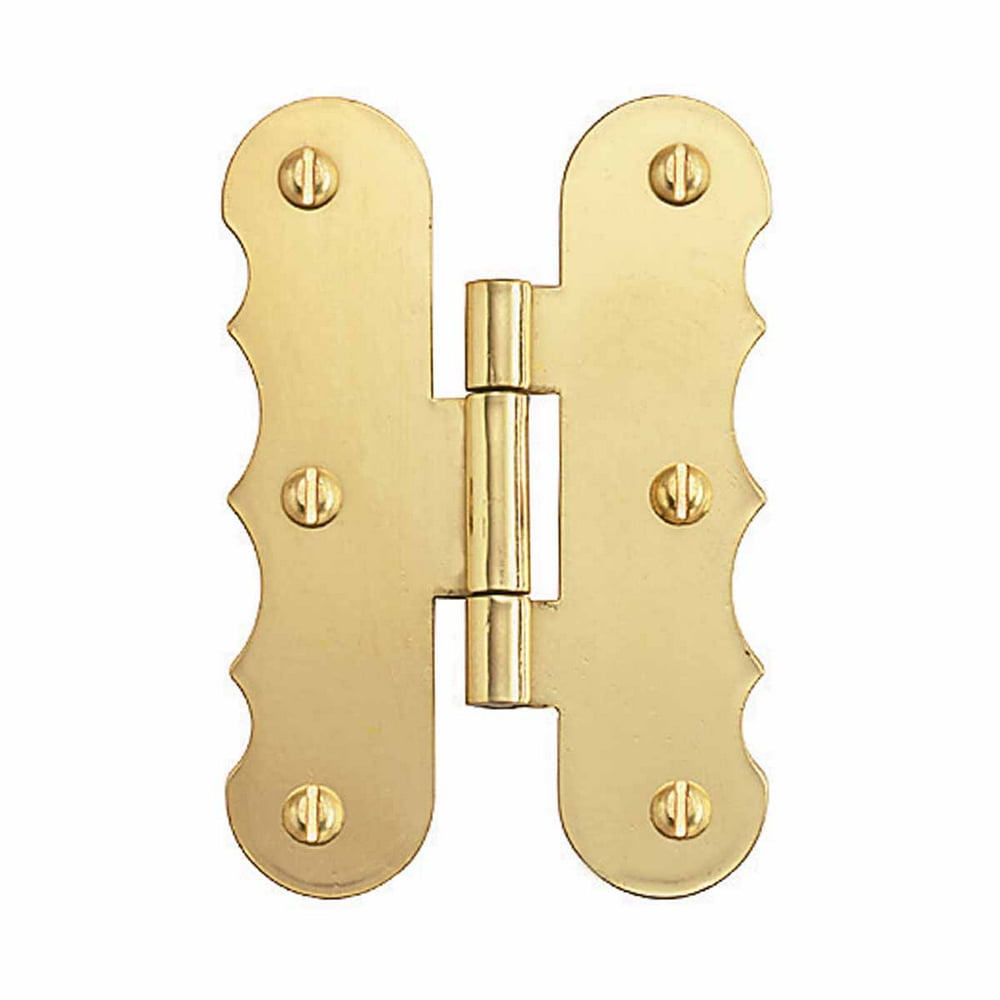 3/8" Offset Hinge Polished Solid Brass Renovator's Supply