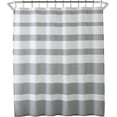 thumbnail image 5 of Shower Curtain with Antimicrobial Odor Protection - Grey Stripe - 72x72, 5 of 5