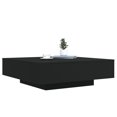 thumbnail image 2 of vidaXL Table Basse Noire 100x100x31 cm Bois Reconstitué, 2 of 5