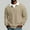 Z1-Beige mens pullover, variant on Men's Quarter Zip Up Pullover Long Sleeve Collared Waffle Tops Color Block Sweatshirt with Zipper Pockets Loose Fit Casual Pullover Tops