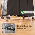thumbnail image 4 of HOKEEPER Heavy Duty Clothing Rack with Non-woven Fabric Cover 450 lbs Capacity Adjustable Garment Rack, Rolling Metal Clothes Rack with Wheels, Commercial Grade No-Gap Zippered Dust Cover, 4 of 8