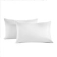 thumbnail image 1 of Un par de fundas de almohada blancas, fundas de almohada cepilladas de color sólido, fundas de almohada de ropa de cama lisas, 60*60cm JAMW Sencillez, 1 of 5