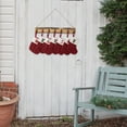 thumbnail image 3 of Ygdeyg Mini Christmas Stockings Xmas Fireplace Hanging Stockings Burgundy Red Knit Stocking Winter Snowflake Stockings Gift Holding Bag For Home Christmas Decorations Party Favor Supplies, 3 of 5