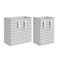 thumbnail image 4 of Bolsa de almacenamiento de tela transfronteriza de Amazon Cesta de almacenamiento de tela Cesta de ropa sucia plegable Ropa sucia a rayas Edredón de algodón Mudanza, 4 of 5