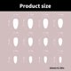 thumbnail image 3 of 24 Pcs Short Almond Acrylic Nail Elegant Full Cover Stick On Nail French Tip Press On Nail Elegant False Nail, 3 of 4