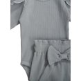 thumbnail image 4 of TheFound Baby Trousers Suit Full Ruffled Jumpsuit Bow Stretch Pants Set, 4 of 8