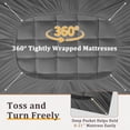 thumbnail image 6 of Vccoem Cooling Mattress Topper Twin XL Gray, Extra Thick Quilted Mattress Pad, Deep Pocket Fit, Breathable Plush Bed Topper, Hypoallergenic, 6 of 11