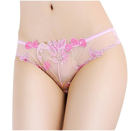 

Women Underwear Briefs Lace Lingerie Thongs Ladies Hollow Out Panties