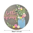 thumbnail image 3 of XDDST Hello Spring Front Door Decor Flowers Hello Spring Wreath Spring Wreath Daisy Spring Front Door Wreath Spring Door Hanger Spring Door Wreath with Rope, 3 of 5