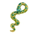 thumbnail image 1 of lionlar Multi-color Rhinestone Breast Pin Green Color for Men Women Girls, 1 of 9