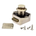 thumbnail image 4 of 10pcs Mini Push Button Drawer Cupboard Door Catch Lock Caravan Motorhome NickelNickel 5pcs, 4 of 5