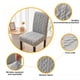 thumbnail image 5 of Fundas de silla elásticas removibles, lavables, antideslizantes para comedor, oficina, hotel, fácil de instalar, ajuste elástico, gris oscuro, azul, beige, naranja, 5 of 6