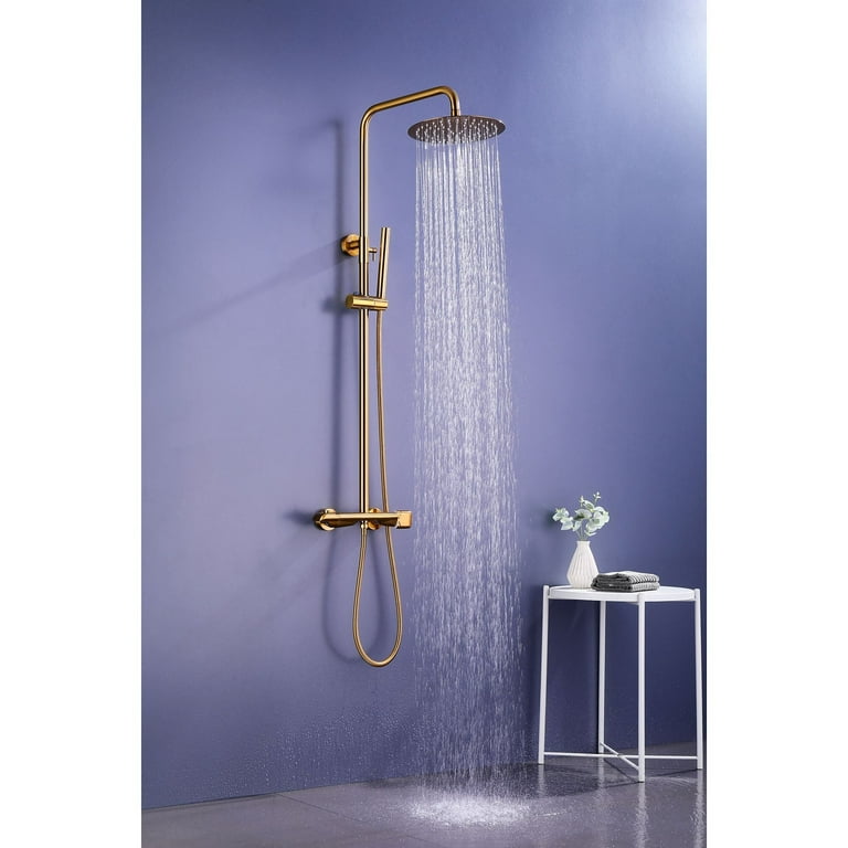 1-Spray Patterns with 1.5 GPM 10 in. Wall Mount Dual Shower Heads in Chrome 1-Spray Patterns with 1.5 GPM 10 in. Wall Mount Dual Shower Heads in Chrome