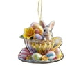 thumbnail image 2 of HYLLai Easter Acrylic Hanging Ornaments - Bunny and Egg Designs for Wall, Door, Gift, or Garden Decoration (A), 2 of 6