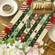 thumbnail image 5 of pstuiky Camino de mesa navideño de 33 x 183 cm para decoración de cocina, cena, Navidad, cumpleaños, fiestas y hogar., 5 of 6