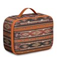 thumbnail image 1 of Tribal Antique Pattern Lunch Bag – Rustic Style Geometric Thermal Bento for Style-Conscious, 1 of 1