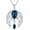 09_ Simulated Sapphire (Dark Blue), variant on Sterling Silver Celtic Crescent Moon Goddess Pendant Irish Good Luck Necklace with Birthstone Crystal, Celtic Moon Jewelry Gift for Women Mom Wife