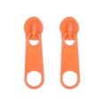 thumbnail image 2 of Anvazise 1 Pair Stud Earrings Zipper Shape Plated Jewelry Cartoon Candy Color Ear Studs for Party Orange, 2 of 13