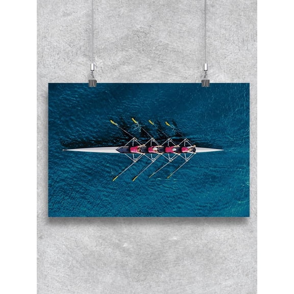 Rowing Team On Kayak Poster -Image by Shutterstock