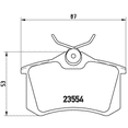 thumbnail image 2 of Balatas Traseras marca brembo para Volkswagen Jetta SE L4 1.8L 2014, 2 of 5