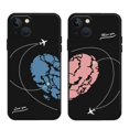thumbnail image 4 of Aircraft Love Heart Couple Phone Case For iPhone 13 11 12 14 15 Pro Max Mini XS Max XR SE 14 Plus Plane Transparent Cover Fundas, 4 of 5