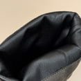 thumbnail image 6 of hopeusnice Women Knee High Slouchy Boots With Single Buckle Strap Pointed Toe Chunky Heel For Fashionable Evening Looks Black 35, 6 of 8