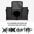 thumbnail image 5 of Outdoor TV Cover 36 to 39 Inches, Farmhouse Style Lemon Garland Bow Wood Grain Waterproof and Weatherproof TV Cover with Remote Control Pocket, Flat Screen TV Cover Protector for Outside TV, 5 of 6