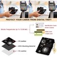 thumbnail image 3 of Small Slim Wallet Women RFID Blocking, PU Leather Bifold Ladies Wallet with Zipper  Pocket, Thin Cute Travel Card Wallets for Girls, Black Celestial Symphony, 3 of 6