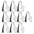thumbnail image 4 of CIMAXIC Tassel Bookmark 10pcs Creative Metal Bookmark Creative Music Note Bookmark Delicate Bookmark,3.35"X1.38"X0.01", 4 of 4