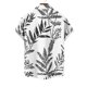 thumbnail image 4 of Mens Casual Manga Corta Botón Abajo Camisas, Cuello de Vuelta Impresión para el Verano, Al Aire Libre Y Desgaste Casual, 4 of 8