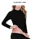 thumbnail image 4 of Guardurnaity Camisa térmica, ropa de abrigo, ropa interior de invierno, manga larga, cuello medio-alto, lana polar, al tacto, accesorio DIY, lencería Ropa interior Negro SG Guardurnaity AP013715-01, 4 of 6
