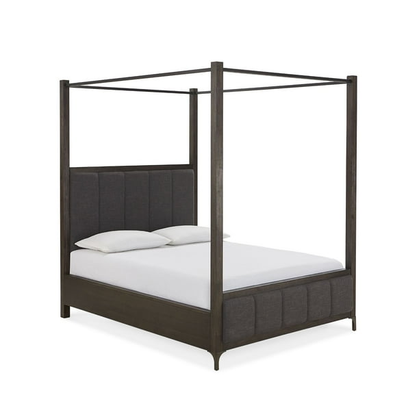 Modus Lucerne Cal King Canopy Bed In Vintage Coffee Com Modus Lucerne Cal King Canopy Bed In, California King Canopy Bed Wood Frame
