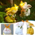 thumbnail image 4 of SLYNSHome Solar Bunny and Butterfly LED Lights,Outdoor Lawn Decor Garden Rabbit Statue for Patio, Balcony, Yard, Lawn Ornament ,Unique Housewarming Gifts, 4 of 8
