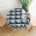 thumbnail image 1 of Printed Table Cloth Round Tablecloths 60 Inch Water Resistant Spill Proof Washable Polyester Tablecloth Modern Aircraft Decorative Table Cover for Dining Table, Parties,Kitchen, 1 of 6