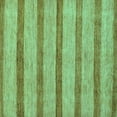 thumbnail image 1 of Ahgly Company Machine Washable Indoor Square Abstract Turquoise Blue Modern Area Rugs, 7' Square, 1 of 4