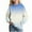 White, variant on BFHHYA Kids Gradient Color Hoodie Boys Girls Cat Ear Hooded Long Sleeve Sweatshirt Solid Casual Athletic Pullover Top for Family Trips(3-14Y)