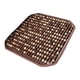 thumbnail image 1 of Cojín de asiento cuadrado con cuentas de madera y tapete refrescante tejido a mano Marrón, 1 of 9