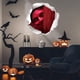 thumbnail image 4 of 4 pegatinas de pared rotas en 3D de mujer diablo para Halloween, pegatinas de pared de mujer aterradora en 3D para Halloween, viento roto, 4 of 5