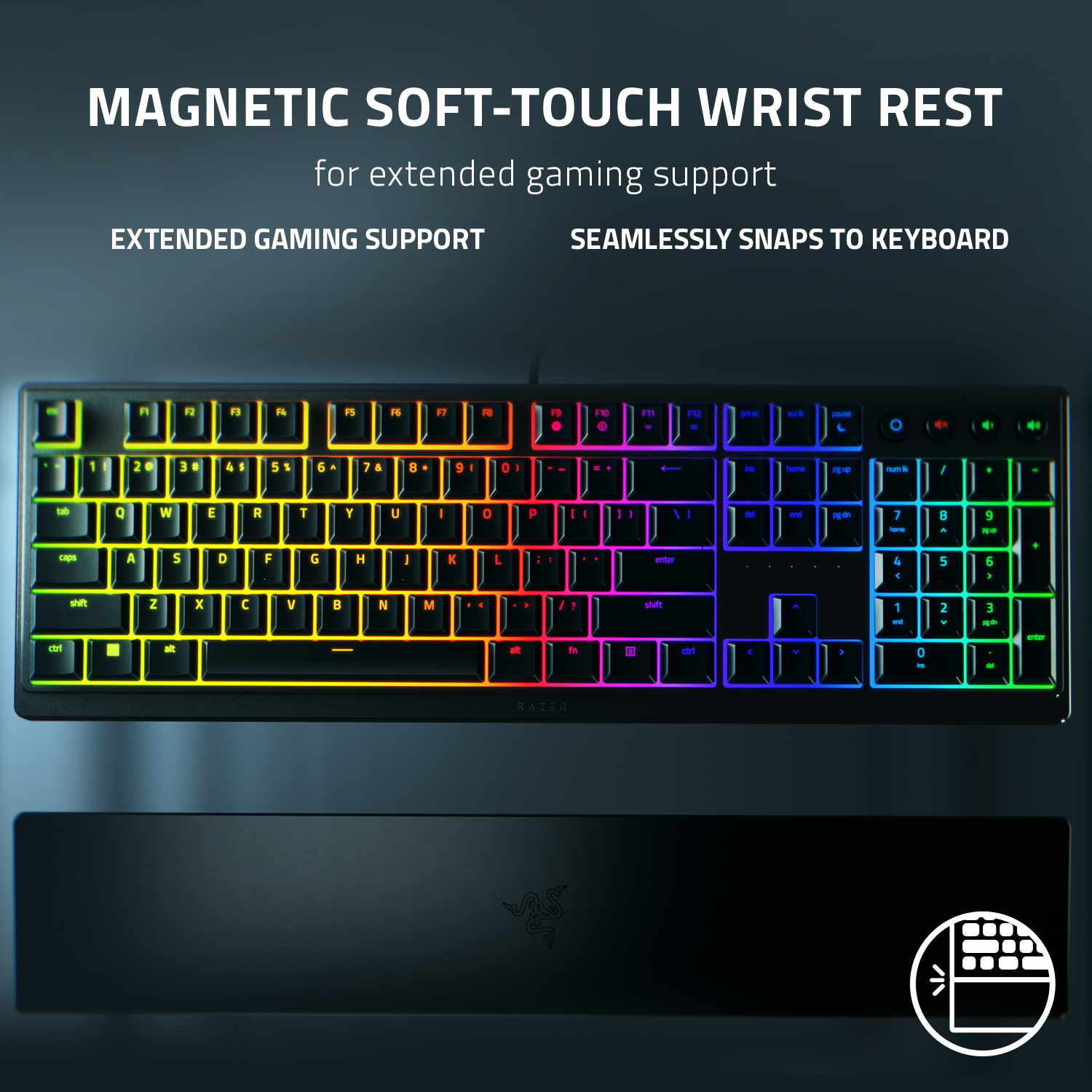 Razer Ornata V3 Gaming Keyboard, Full-Size Wired RGB photo 6