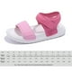 thumbnail image 2 of Toes abiertos zapatos planos sandalias para niños sandalias de verano sin deslizamiento suela (35) rojo, 2 of 9