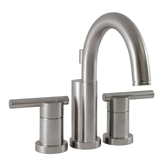 Design House Geneva Centerset 2-Handle Bathroom Faucet in Satin Nickel, 4-Inch