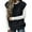 Black, variant on Womens Knit Vest Casual Oversized Round Neck Pullover Sleeveless Sweater Layering Piece For Fall And Seasons