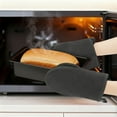 thumbnail image 4 of Unique Bargains Oven Mitts Heat Resistant Cooking Gloves Dark Gray 7.9x5.7inch, 4 of 6