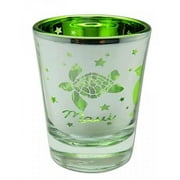 Hawaii Shot Glass Metallic Honu Turtle Aloha Maui by KC Hawaii