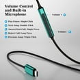 thumbnail image 3 of PYYNA-USB C Earbuds for Samsung Galaxy S26 S25 S24 FE S23 Plus S22 Ultra A35 A54 USB Type C Headphones HiFi Stereo Wired USB-C Earphones with Mic Volume Control Android Headphone for iPhone 15 16 17, 3 of 4