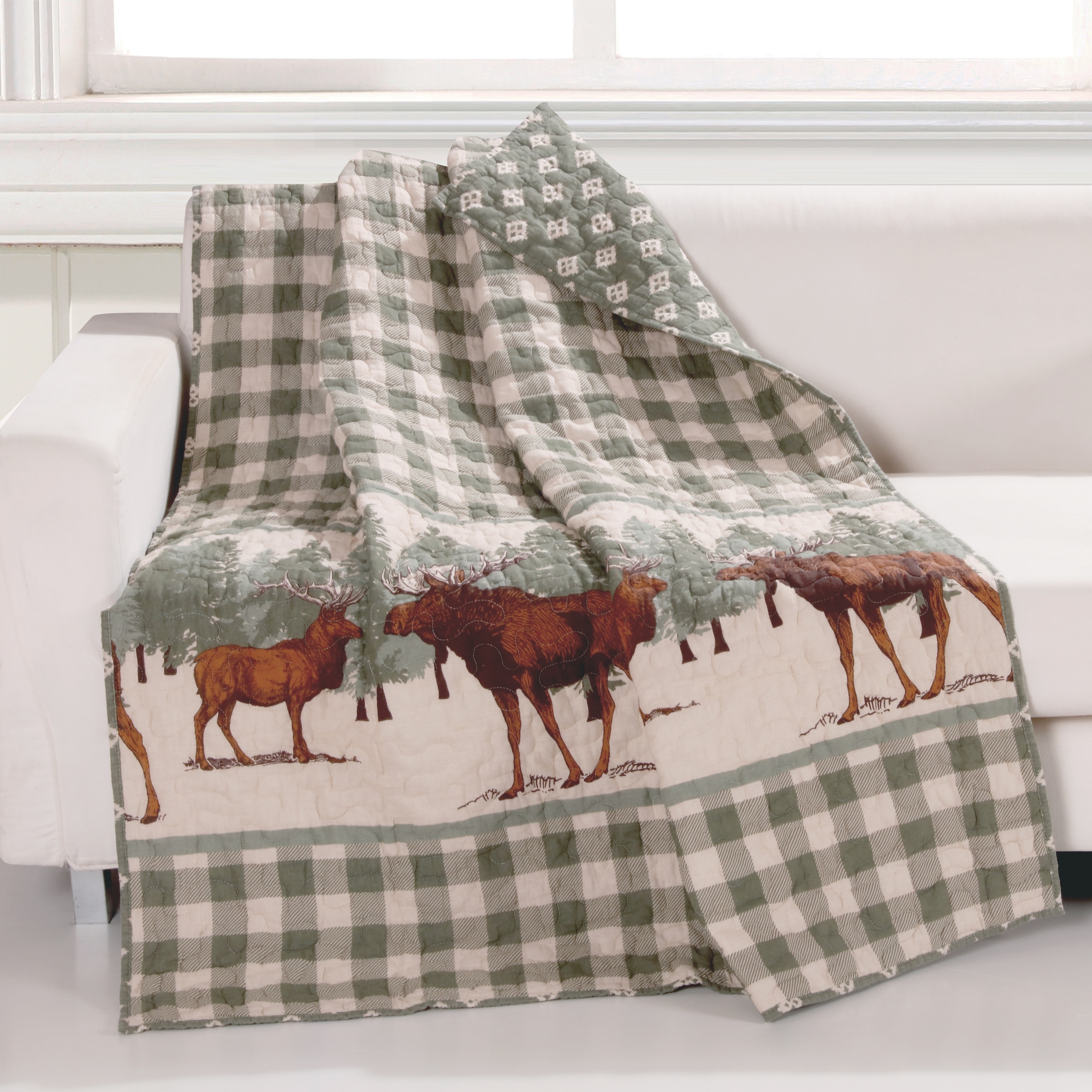 Greenland Home Fashions Greenland Home Moose Creek Quilted Throw Blanket, 50x60-inch - image 2 of 5