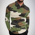 thumbnail image 1 of Blusa y camisa de manga larga con cuello vuelto para hombre, jersey de solapa, manga corta, deportiva, de manga corta, blusa de poliéster para hombre, 1 of 5