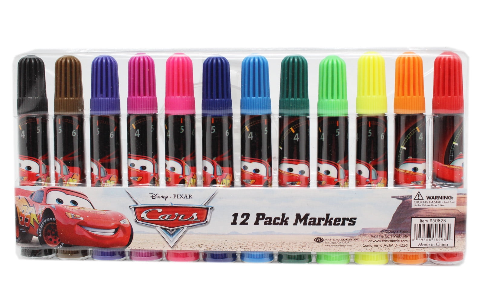 Disney Pixar's Cars Assorted Color Mini Marker Set (12 Markers